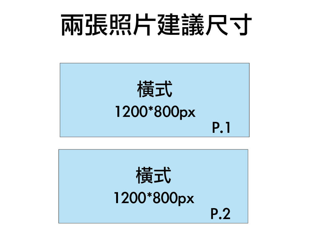 FB兩張圖片橫式排列