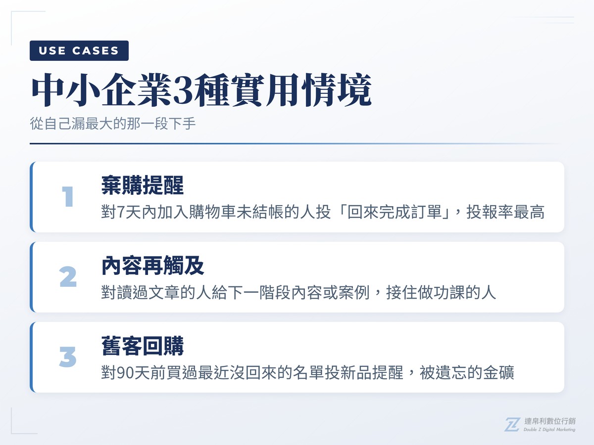 中小企業再行銷3種實用情境